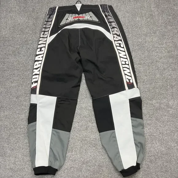 VTG Fox Racing 180 Pants Mens 42 Black Gray Motocross MX Off Road Riding Gear